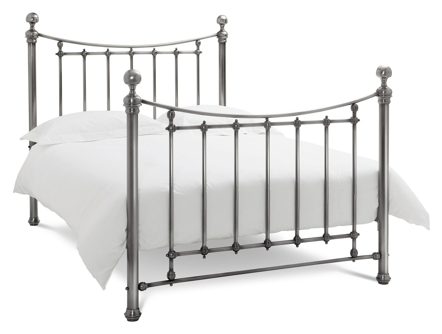 Bentley Isabelle Antique Nickel Bedstead - Double