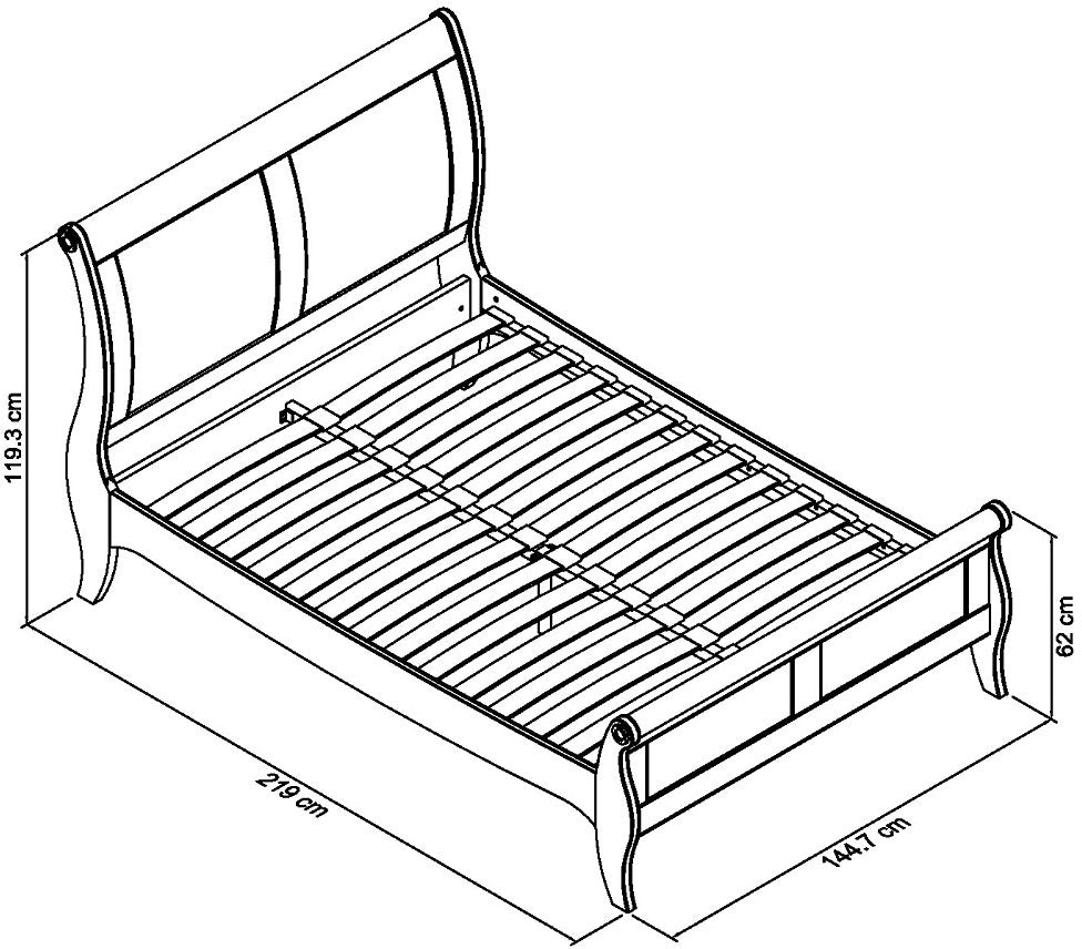 Bentley Chantilly White Bedstead - Double - Image 4