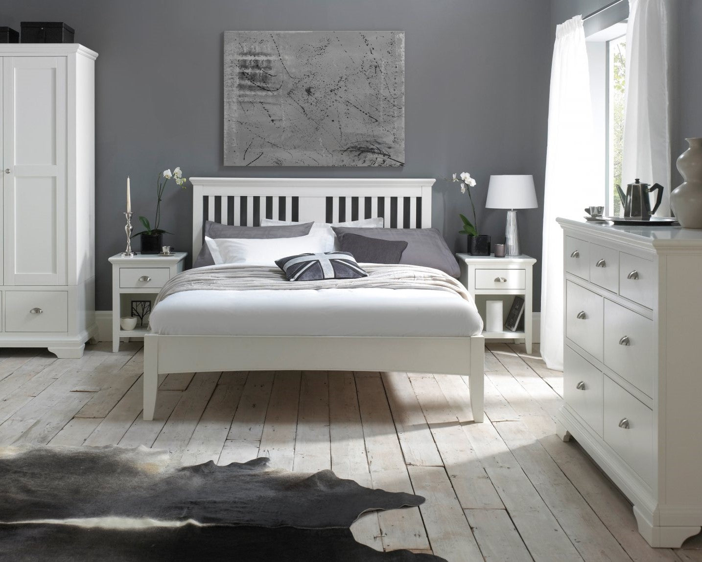Bentley Hampstead Wooden Bed Frame - White