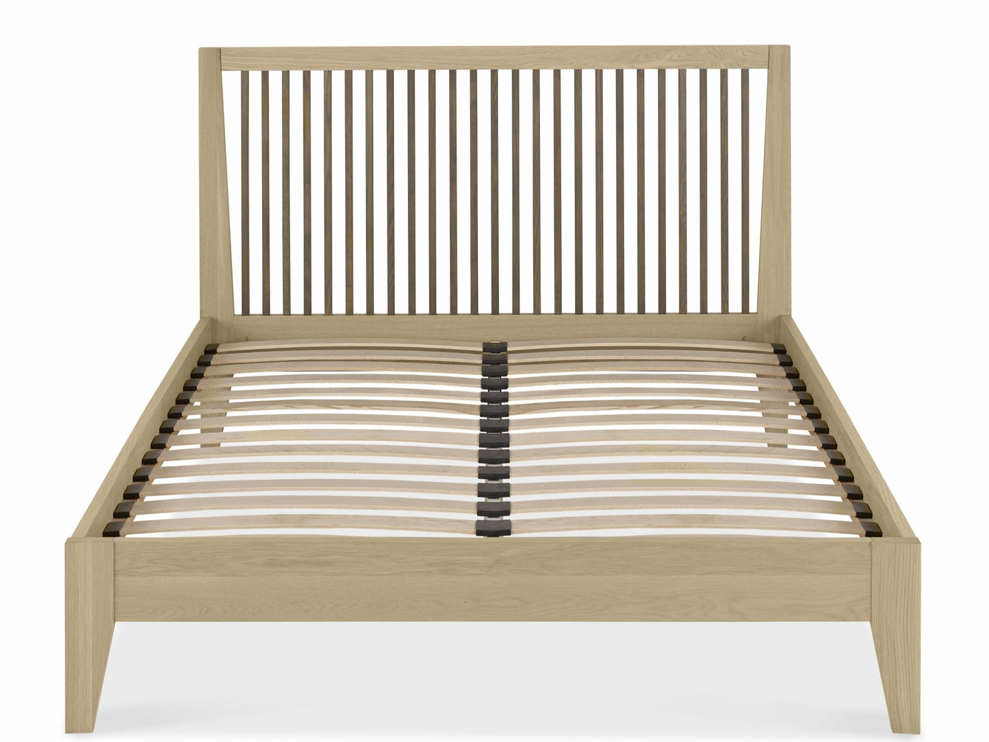 Bentley Rimini Slatted light Oak Bedstead - Double - Image 2