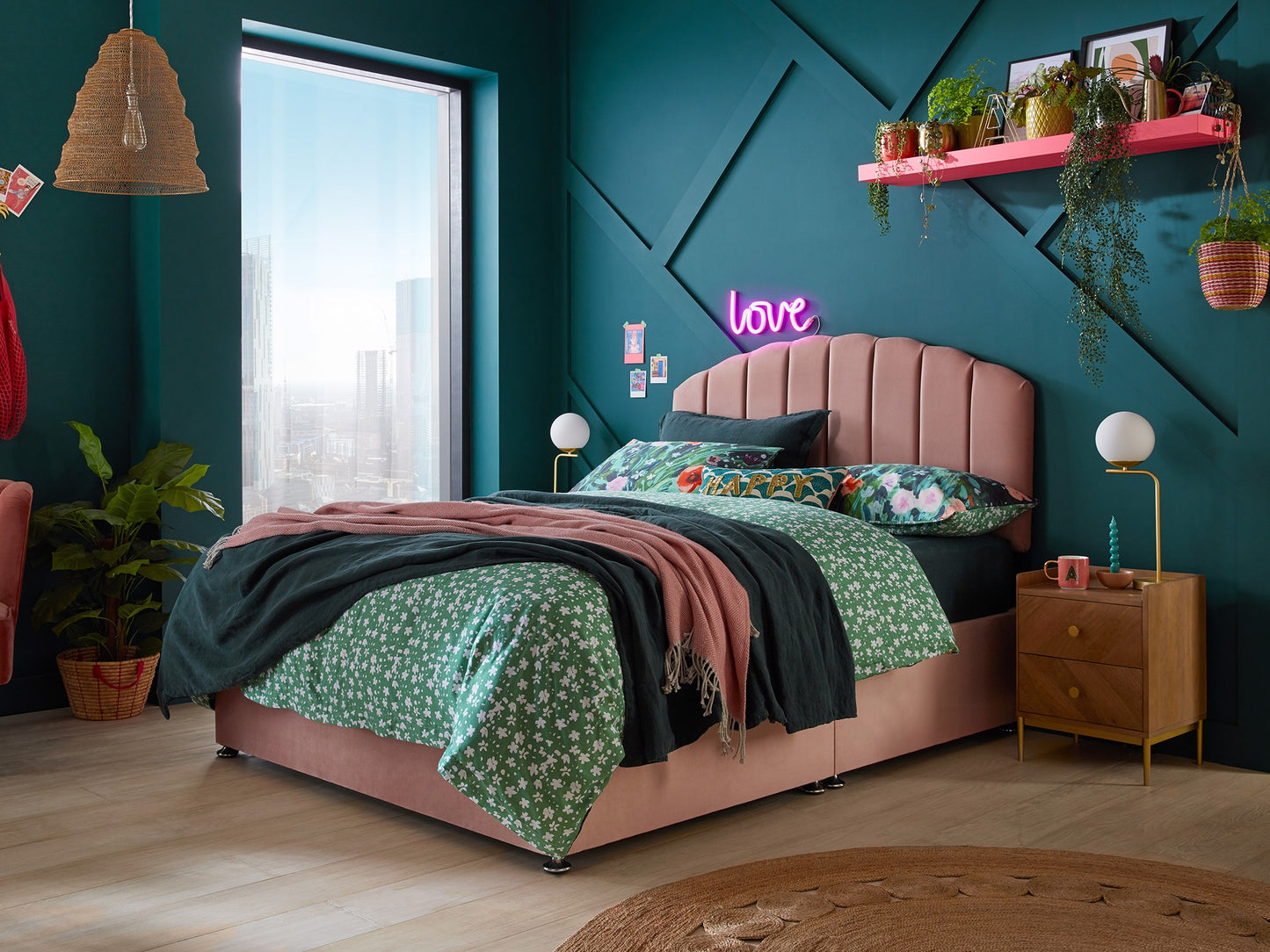 Silentnight Merlin Strutted Headboard - Double - Image 4