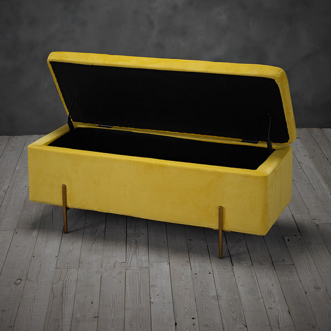Luminosa Living Lawton Fabric Blanket Box - Mustard - Image 2