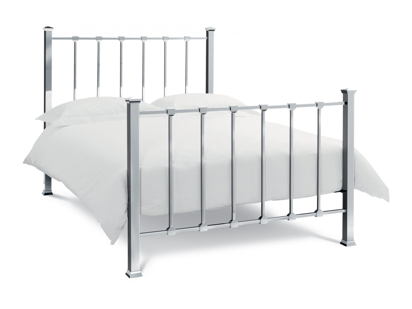 Bentley Madison Nickel Bedstead - Double