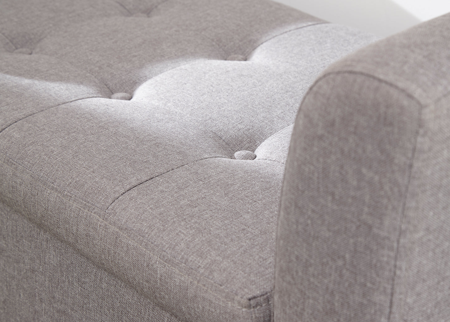 GFW Verona Fabric Blanket Box - Grey - Image 3