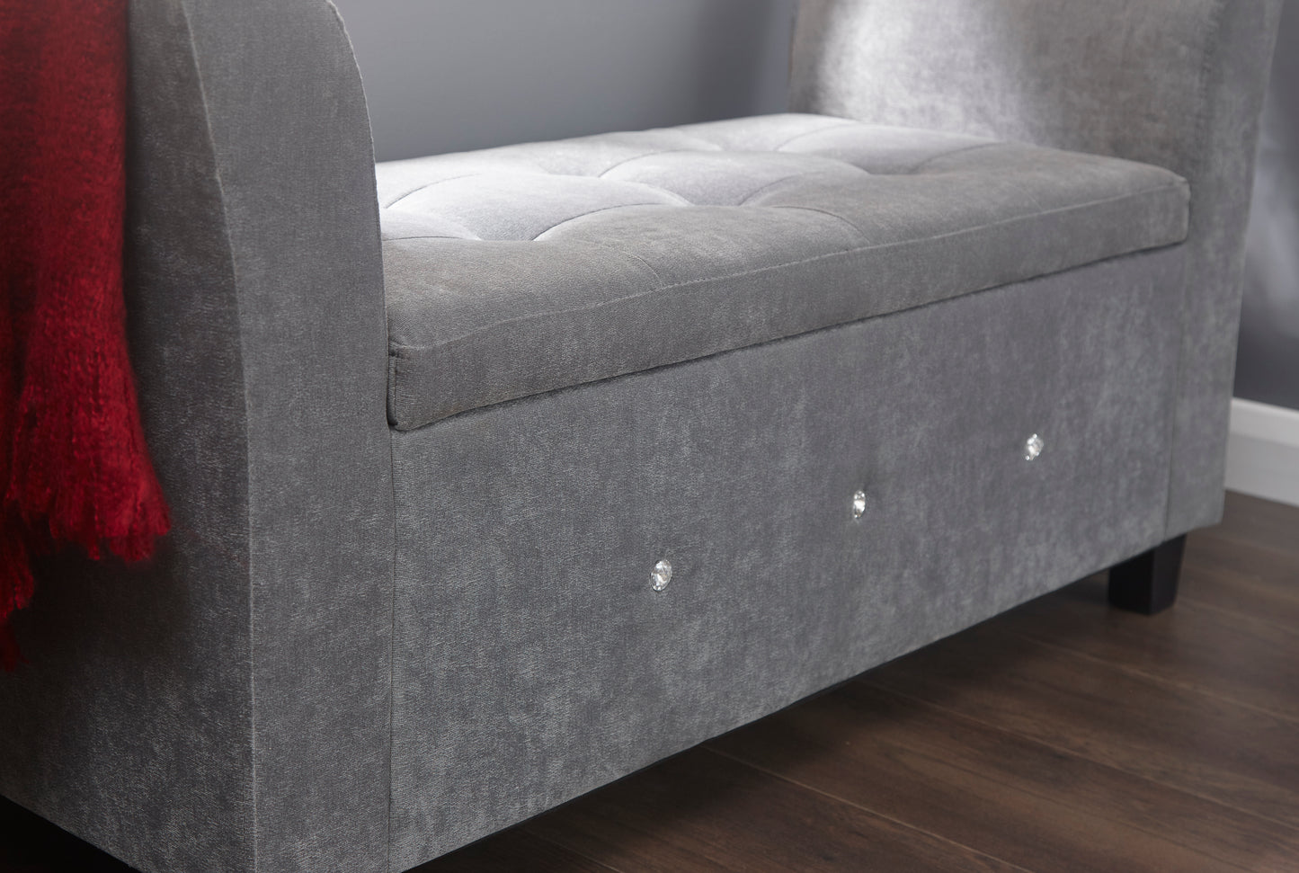 GFW Verona Diamante Window Seat - Grey - Image 3