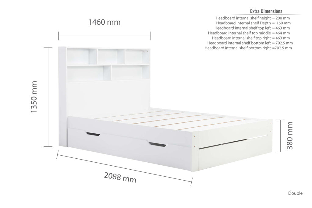 Birlea Alfie Storage Bed - Double - Image 4
