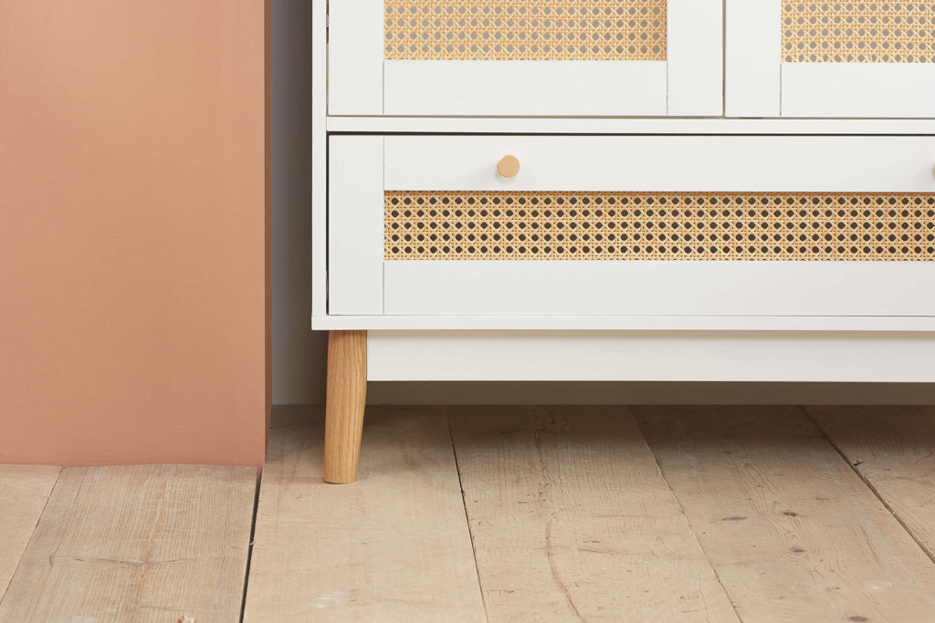 Birlea Croxley 2 Door 1 Drawer Robe - White - Image 3