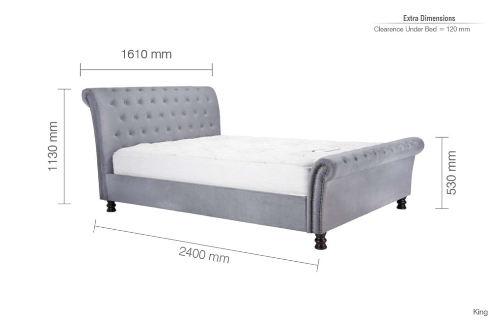 Birlea Opulence Bed Frame - Kingsize - Image 4