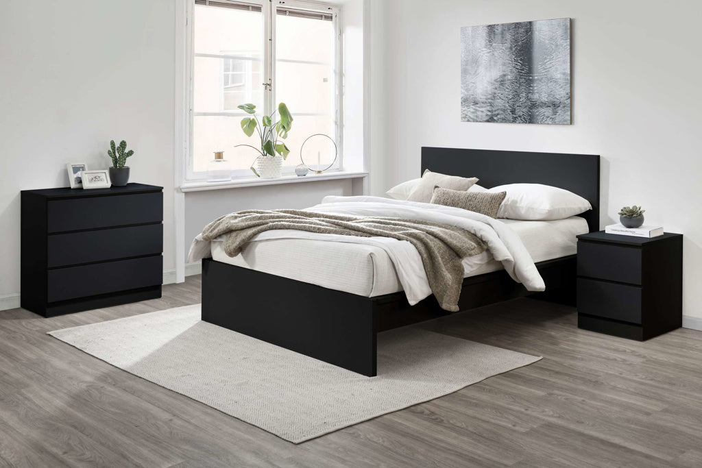 Birlea Oslo Wooden Bed Frame - Black - Image 2