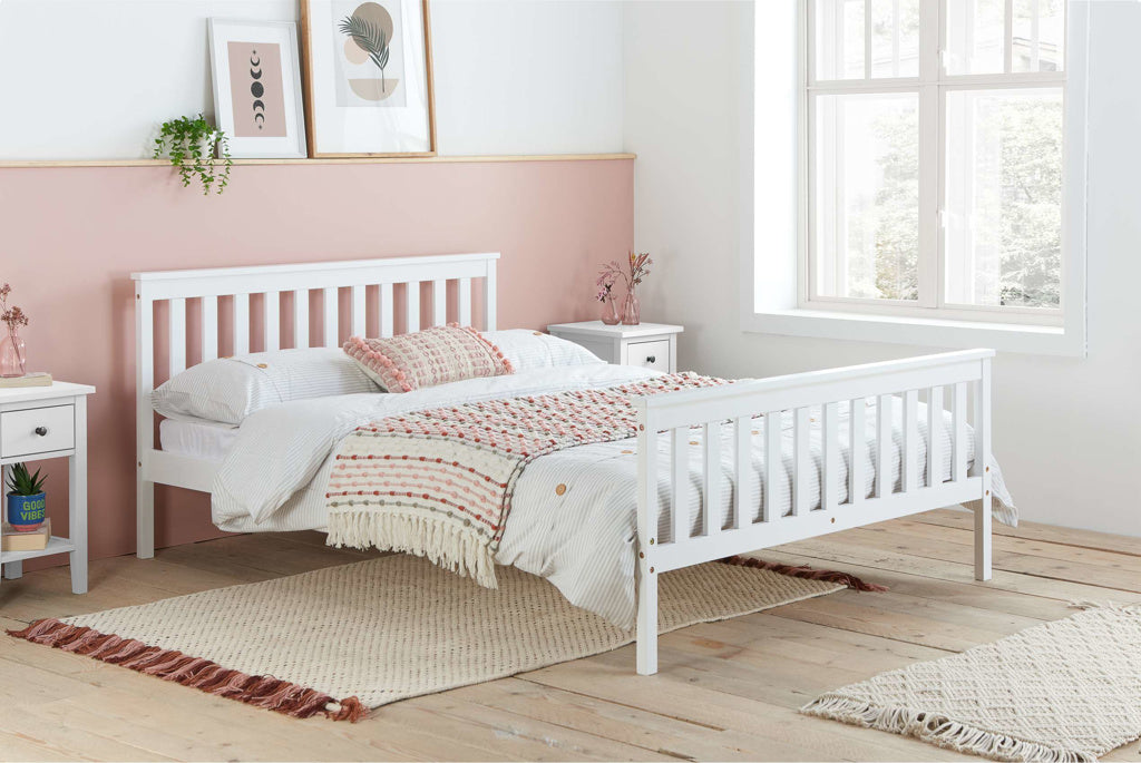 Birlea Oxford White Wooden Bed Frame - Single - Image 2