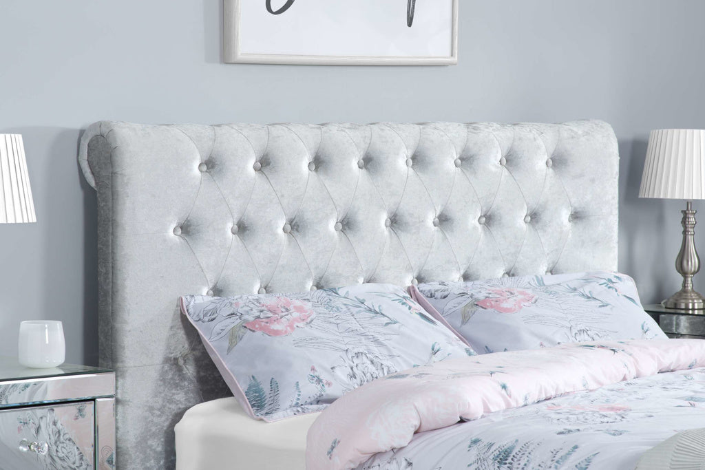 Birlea Sienna Crushed Velvet Bed Frame - Kingsize - Image 2