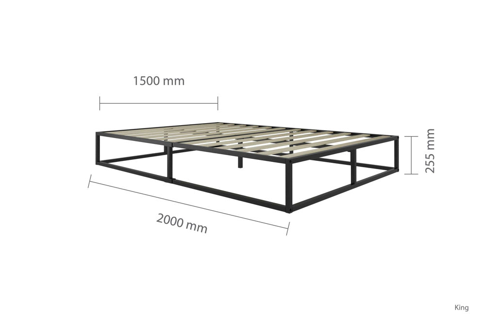 Birlea Soho Platform Metal Bed Frame - Kingsize - Image 3