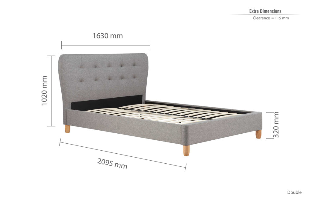 Birlea Stockholm Bed Frame - Double - Image 4