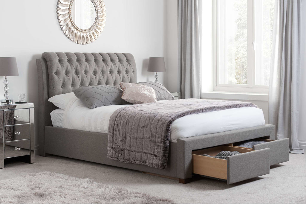 Birlea Valentino 2 Drawer Bed - Grey - Image 2