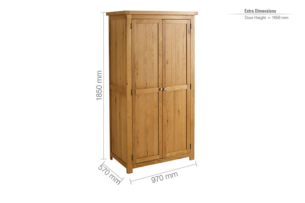 Birlea Woburn 2 Door Wardrobe - Image 4
